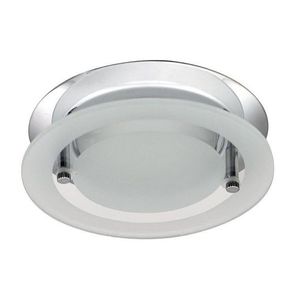 Okrúhle chrómové stropné svietidlo so sklom OZS-08 vyobraziť