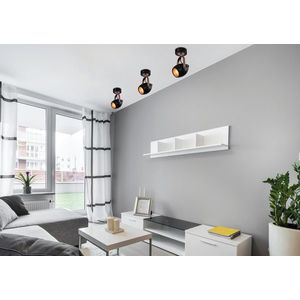 Čierno-medená nastaviteľná nástenná lampa E14 40W Anica vyobraziť