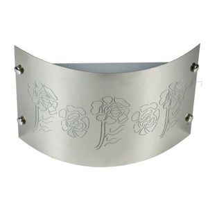 Chrómová nástenná lampa, ružový vzor, Aluno vyobraziť