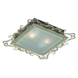 Stropná lampa Casablanca 2X60W E27 38cm patinovaná štvorcová vyobraziť