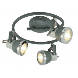 Závesná lampa sivá špirála 3xGU10 50W Sabinyo Globo vyobraziť