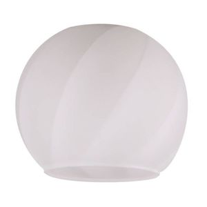 Okrúhle sklenené tienidlo biele E27 pre lampy Alyson vyobraziť