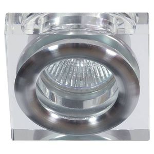 Stropné svietidlo, bezfarebné, štvorcové, sklenené, MR16, 50W, SK-82 vyobraziť