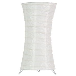 Stojacia lampa z papiera biela noc 60W E27 Tai vyobraziť