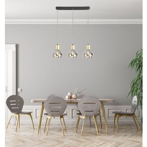 Závesná lampa zlatá sklenená 3xE14 70cm GREGORY vyobraziť
