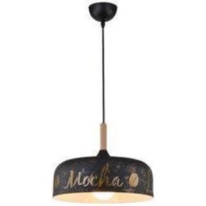 Čierno-zlatá kuchynská závesná lampa 1xE27 Mocca vyobraziť