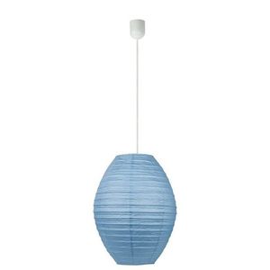 Modrá papierová závesná lampa UL cocoon vyobraziť