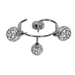 Špirálová chrómová stropná lampa 3x40W G9 Puzzle vyobraziť