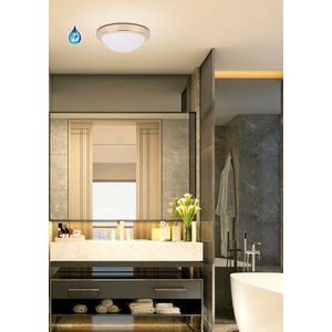 Stropné svietidlo zo skla, zlaté, IP44, stropné svietidlo 60W E27 Roda vyobraziť