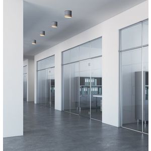 LED stropná trubicová lampa 9W sivá 8, 8x7, 5cm vyobraziť