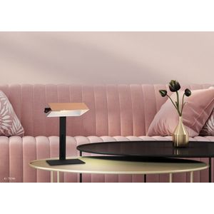 Medená stolová lampa Bankier vyobraziť