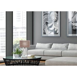 Béžová stolná lampa, 60W E27 Femo vyobraziť