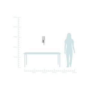 Biela hotelová nástenná lampa s LED lampou na čítanie Magnum vyobraziť