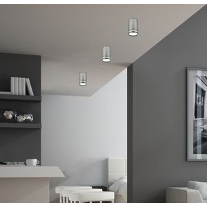 Strieborná stropná lampa 10cm 1xGU10 - POSLEDNÉ 2 KUSY vyobraziť