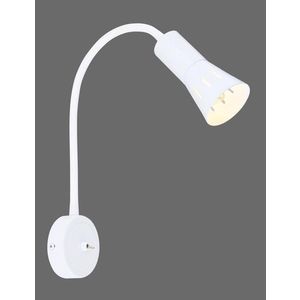 Nástenná lampa biela s nastaviteľným ramenom 1xE14 Arena vyobraziť