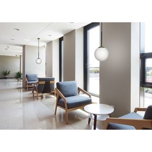 Závesná lampa zlatá/biela guľa 15cm Glasgow Ledea vyobraziť