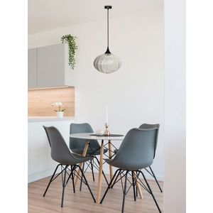 Čierna/priehľadná závesná lampa Exeter Ledea 265 mm vyobraziť