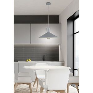 Závesná lampa Elista Ledea zo sivej kovovej ocele vyobraziť