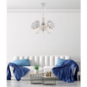 Biely luster závesná lampa 5xE14 Batley Ledea vyobraziť