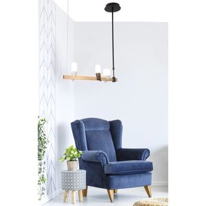 Čierno-zlatá LED závesná lampa na ostrovček Sakai Ledea vyobraziť