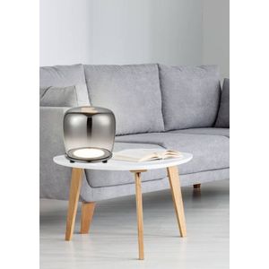 Stojaca lampa čierna sklenená LED 17cm Berloz Ledea vyobraziť