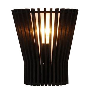 Čierna drevená prelamovaná nástenná lampa E14 Osaka Ledea vyobraziť