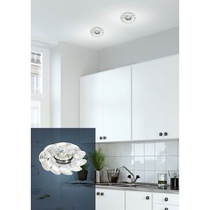 Priehľadné stropné svietidlo s kryštálmi MR16 SK-77 vyobraziť