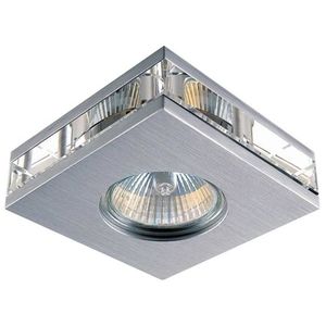 Stropné svietidlo hliníkové saténové štvorcové MR16 50W SA-06 vyobraziť