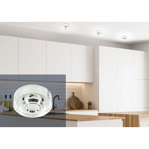 LED stropné svietidlo 3W okrúhle bezfarebné sklo SS-33 vyobraziť