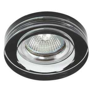 Stropné svietidlo čierne okrúhle sklo MR16 50W SS-31 vyobraziť