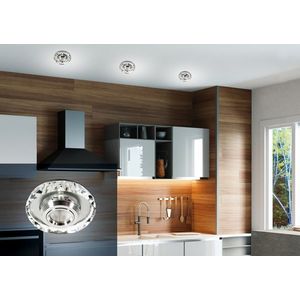 3W LED stropné svietidlo, okrúhle, brúsené sklo, SS-35 vyobraziť