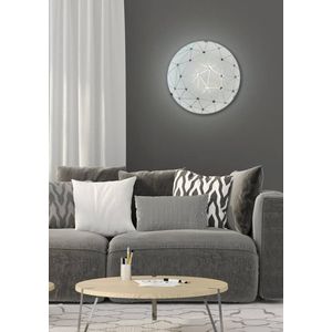 Stropné svietidlo zo skla biele okrúhle, nástenné, 60W, Rock vyobraziť