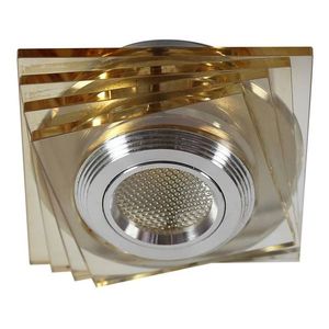 Stropné svietidlo jantárové LED 3W sklenené štvorcové SS-32 vyobraziť