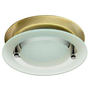 Okrúhle zlaté stropné svietidlo so sklom OZS-08 vyobraziť