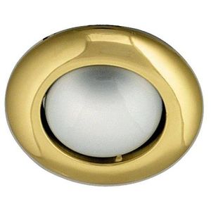 Okrúhle zlaté stropné svietidlo vyobraziť