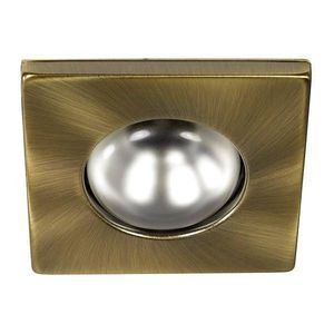 Pevné stropné svietidlo štvorcové, zlatá patina vyobraziť