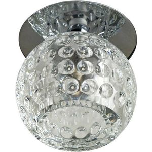 Stropná lampa SK-20 CH G4 s chrómovým rámom. pevná krištáľová guľa 20W G4 vyobraziť