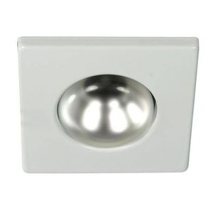 Štvorcové stropné svietidlo bielej farby vyobraziť