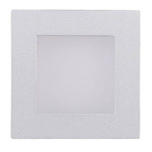 Štvorcové schodiskové svietidlo striebornej ocele G4 MS-09 vyobraziť