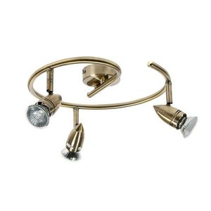 Špirálová stropná bodová lampa 50W GU10 patina FLASH vyobraziť