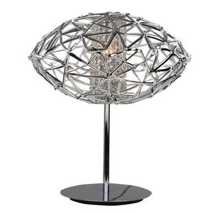Dekoratívna chrómová stolová lampa Cosmo vyobraziť
