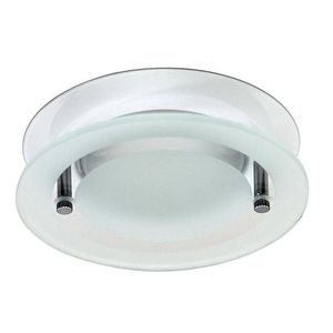 Okrúhle stropné svietidlo biele so sklom OZS-08 vyobraziť