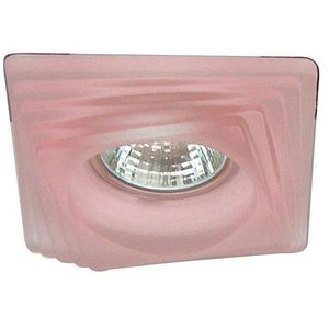 Ružové štvorcové sklenené stropné svietidlo SS-01 vyobraziť