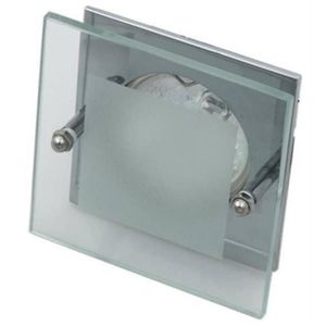 Stropné svietidlo chrómové štvorcové sklo SZ-04 vyobraziť