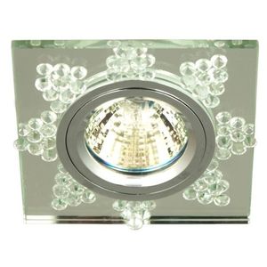 Stropné svietidlo ss20 štvorcové pevné z priehľadného skla vyobraziť