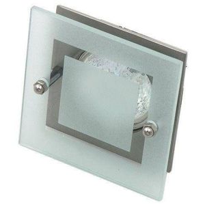 Stropné svietidlo, sklo, štvorcové, saténový nikel, SZ-05 vyobraziť