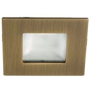 Štvorcové schodiskové svietidlo so zlatou patinou G4 MS-04 vyobraziť