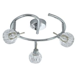 Špirálová stropná lampa 3xG9 38cm chróm vyobraziť