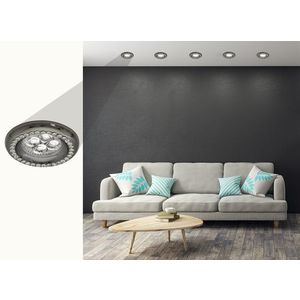 Stropné svietidlo Soc-03 Bk Gu10 50W 230V Stropné svietidlo Pevné okrúhle liate vyobraziť