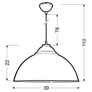 Závesná lampa Hang Uni 1xE27 zelená vyobraziť
